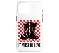 Carcasa para iPhone 16 Pro MAX It Must Be Love 2 Tone Ska Music Checkerboard
