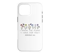 Carcasa para iPhone 16 Pro MAX Jeremiah 29:11 For I Know The Plans I Have For You Bible