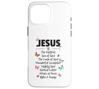 Carcasa para iPhone 16 Pro MAX Jesus is The Messiah Mighty God Beautiful Savior Lamb of God