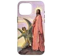Carcasa para iPhone 16 Pro MAX Jesús Satanás Tentación por Gustave Dore Colorizado