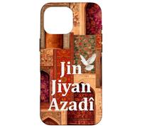 Carcasa para iPhone 16 Pro MAX Jin Jiyan Azadî, Kurdistán Nowruz, Rojava, Amo Kurdistán