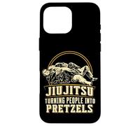 Carcasa para iPhone 16 Pro MAX Jiu Jitsu Convirtiendo a la Gente en Pretzels Artes Marciales Divertidas