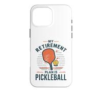 Carcasa para iPhone 16 Pro MAX Jugador Senior del Plan de jubilación de Pickleball Divertido