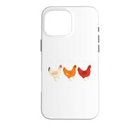 Carcasa para iPhone 16 Pro MAX Juguetes de Pollo para Coop Juguete de Pollo de Goma Traeger Pollo Rub