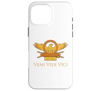 Carcasa para iPhone 16 Pro MAX Julio César Cita Latina Veni Vidi Vici SPQR Águila Romana