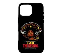 Carcasa para iPhone 16 Pro MAX Juneteenth She Whispered I Am The Storm Women's Black History