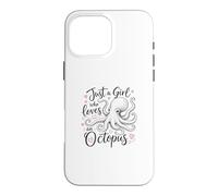 Carcasa para iPhone 16 Pro MAX Just a Girl Who Loves an Octopus Cute Octopus