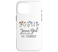 Carcasa para iPhone 16 Pro MAX Just a Girl Who Loves Jesus Girls Christian Rooted in Christ