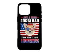 Carcasa para iPhone 16 Pro MAX Just A Proud Corgi Dad Merica Dog Patriotic 4th of July