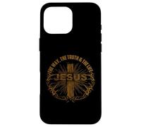 Carcasa para iPhone 16 Pro MAX Jusus The Way The Truth The Life Tshirt Cross Shirt