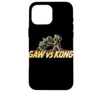 Carcasa para iPhone 16 Pro MAX King Kong Skull Island Vs Gaw MonsterVerse Mash Stencil Stencil