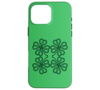 Carcasa para iPhone 16 Pro MAX Knot Clover Knotwork Viking Norse St Patrick's