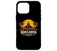 Carcasa para iPhone 16 Pro MAX KOH Lanta Tailandia Sunset Island Viajes Diseño