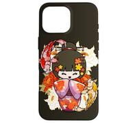 Carcasa para iPhone 16 Pro MAX Kokeshi Doll Koi Fish Japonés Estética Amante