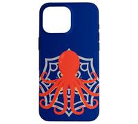 Carcasa para iPhone 16 Pro MAX Kraken Sea Creature Océano Submarino Calamar Gigante Pulpo