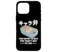 Carcasa para iPhone 16 Pro MAX Kyaraben Art Character Bento Box Comida Japonesa Kawaii