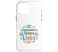 Carcasa para iPhone 16 Pro MAX La comunicación Cambia Vidas diseño de Conciencia