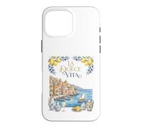 Carcasa para iPhone 16 Pro MAX La Dolce Vita Riviera Italiana Costa Amalfitana Acuarela