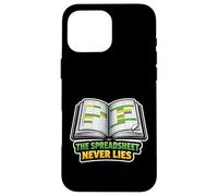 Carcasa para iPhone 16 Pro MAX La Hoja de cálculo Nunca miente el Humor del Contador