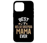 Carcasa para iPhone 16 Pro MAX La Mejor tía del Perro Pastor galés Siempre Lindo Amante de los Perros de pastoreo