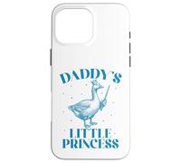 Carcasa para iPhone 16 Pro MAX La pequeña Princesa con Corona de Ganso de papá y su Linda Hija