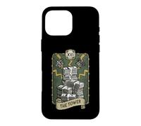 Carcasa para iPhone 16 Pro MAX La Torre Tarot Card Dólar Dinero Astrología
