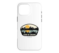 Carcasa para iPhone 16 Pro MAX Lago di Lugano Italia Design Vacation Souvenir