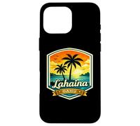 Carcasa para iPhone 16 Pro MAX Lahaina Oahu North Shore Hawaii Puesta de Sol Palm Beach