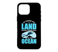 Carcasa para iPhone 16 Pro MAX Land Please Throw Back Into The Ocean Scuba Dive Diving