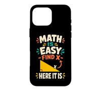 Carcasa para iPhone 16 Pro MAX Las matemáticas Son fáciles Profesor de geometría de álgebra Divertido
