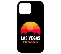 Carcasa para iPhone 16 Pro MAX Las Vegas Nevada State USA Vintage Sunset City Skyline