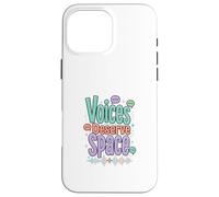 Carcasa para iPhone 16 Pro MAX Las Voces merecen un diseño de Conciencia sobre la comunicación Espacial