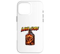 Carcasa para iPhone 16 Pro MAX Lava Core Volcán Fuego Fantasía Energía Mundo