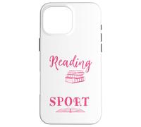 Carcasa para iPhone 16 Pro MAX Leer es mi Lector de Gusanos de Biblioteca para Amantes de los Libros Deportivos