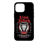 Carcasa para iPhone 16 Pro MAX León de Judá Apocalipsis 5:5 Verso bíblico gótico Cristiano