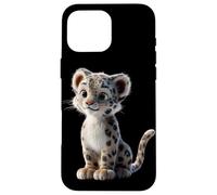 Carcasa para iPhone 16 Pro MAX Leopardo de Las Nieves Panthera Uncia Gran Felino