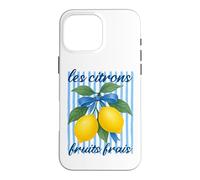 Carcasa para iPhone 16 Pro MAX Les citrons Limones Franceses Estética Coqueta Verano Vintage
