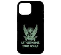 Carcasa para iPhone 16 Pro MAX Let God Guide Your Soul Ángel Alas Fe Espiritual