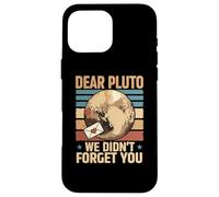 Carcasa para iPhone 16 Pro MAX Letra con Forma de corazón Vintage de Dear Pluto We Didn'T Forget You