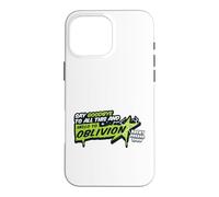 Carcasa para iPhone 16 Pro MAX Letra de Hello To Oblivion Super Heroes Riff Raff Magenta