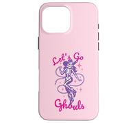 Carcasa para iPhone 16 Pro MAX Let's Go Ghouls para Halloween, Vaquera, Western, Pastel, gótico, Morado