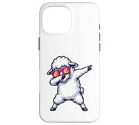 Carcasa para iPhone 16 Pro MAX Linda Oveja Blanca esponjosa con Gafas de Sol