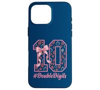 Carcasa para iPhone 16 Pro MAX Lindo Bow Running Runner 10th Double Digits Coquette Girls