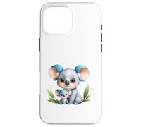 Carcasa para iPhone 16 Pro MAX Lindo Koala mamá y bebé Animal ilustración