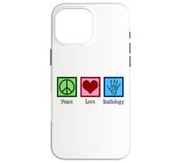 Carcasa para iPhone 16 Pro MAX Lindo Radiólogo Paz Amor Radiología