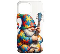 Carcasa para iPhone 16 Pro MAX Lindo Rompecabezas gnomo Conciencia sobre el Autismo
