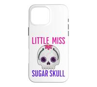 Carcasa para iPhone 16 Pro MAX Little Miss Sugar Skull Divertido Niño Niña Chica Mexicana Diversión