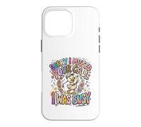 Carcasa para iPhone 16 Pro MAX Lo Siento, perdí tu Llamada Estaba Ocupado Golfing Duck
