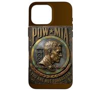 Carcasa para iPhone 16 Pro MAX Logotipo de latón Pow MIA