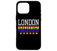 Carcasa para iPhone 16 Pro MAX London Pride England Gay Lesbianas Queer LGBT Rainbow Flag